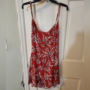 NWT Olivaceous Floral Open Back Dress Large